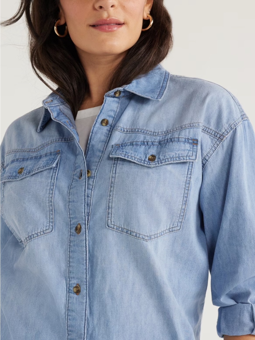 Women’s Denim button down Shirt